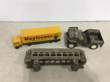 Vintage metal trains