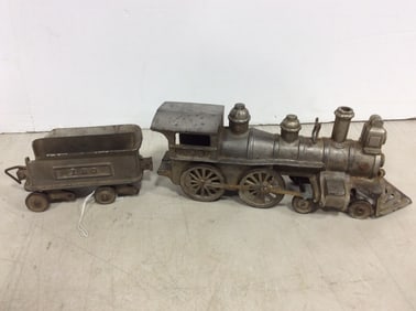 Vintage cast iron train