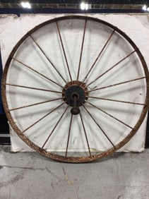 Vintage wheel (43in.across)