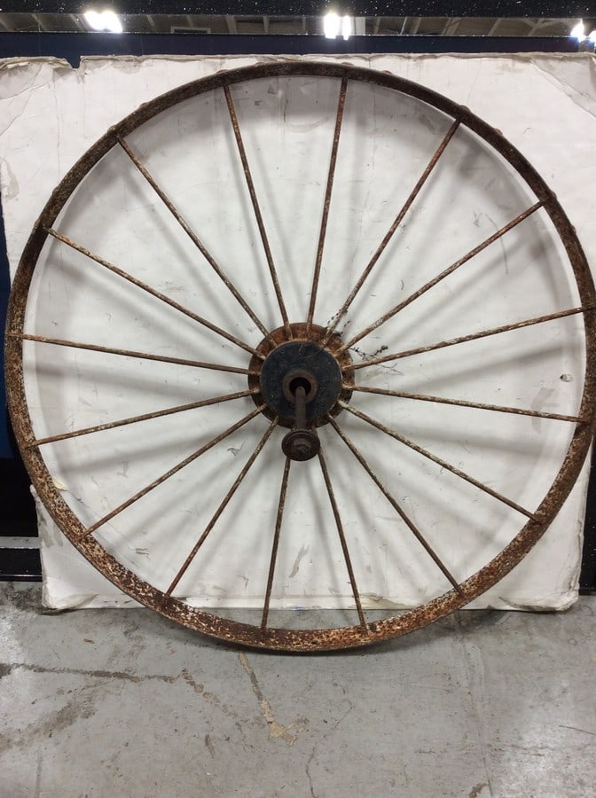 Vintage wheel (43in.across): Vintage wheel (43in.across)