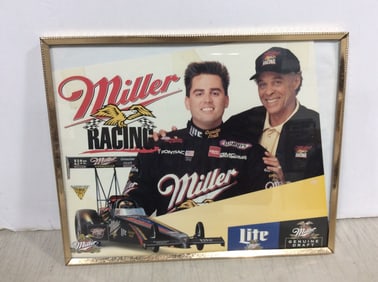 1995 Larry Dixon drag racing framed photographic print(8in.x10in.)