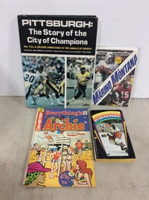 Archie comic and sports books