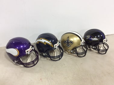 Collectible miniature sports team helmets