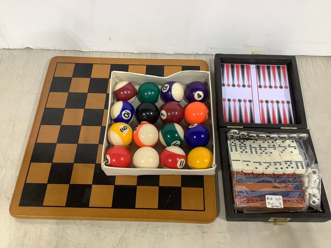 Portable Game Set, Miniature Billiard Balls, and more