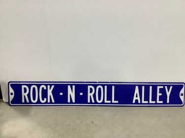 Rock-N-Roll Alley Sign (6inx42in)