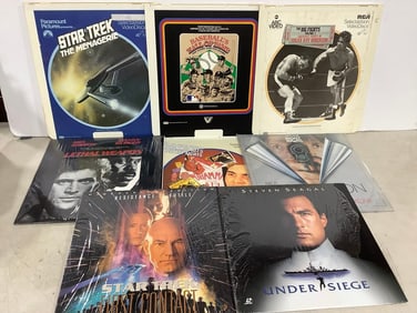 Various Laser Discs (Under Siege, Star Trek, Lethal Weapon, and more)