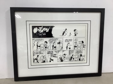 Framed Outland Comic (Black and White, 15 x 19 in)