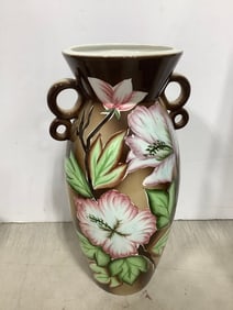 Floral theme vase(14in.tall)