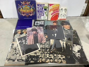 Photographic musician prints, The Story of America hardcover book, Baseball Guide, and more