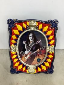 Framed KISS Print with Pick (12inx14.5in)