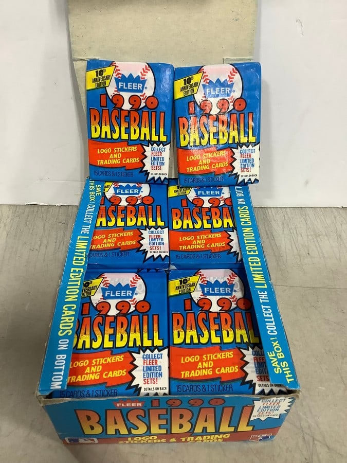 1990 Fleer Baseball Logo Stickers & Trading Cards *SEALED* (1 of 1)