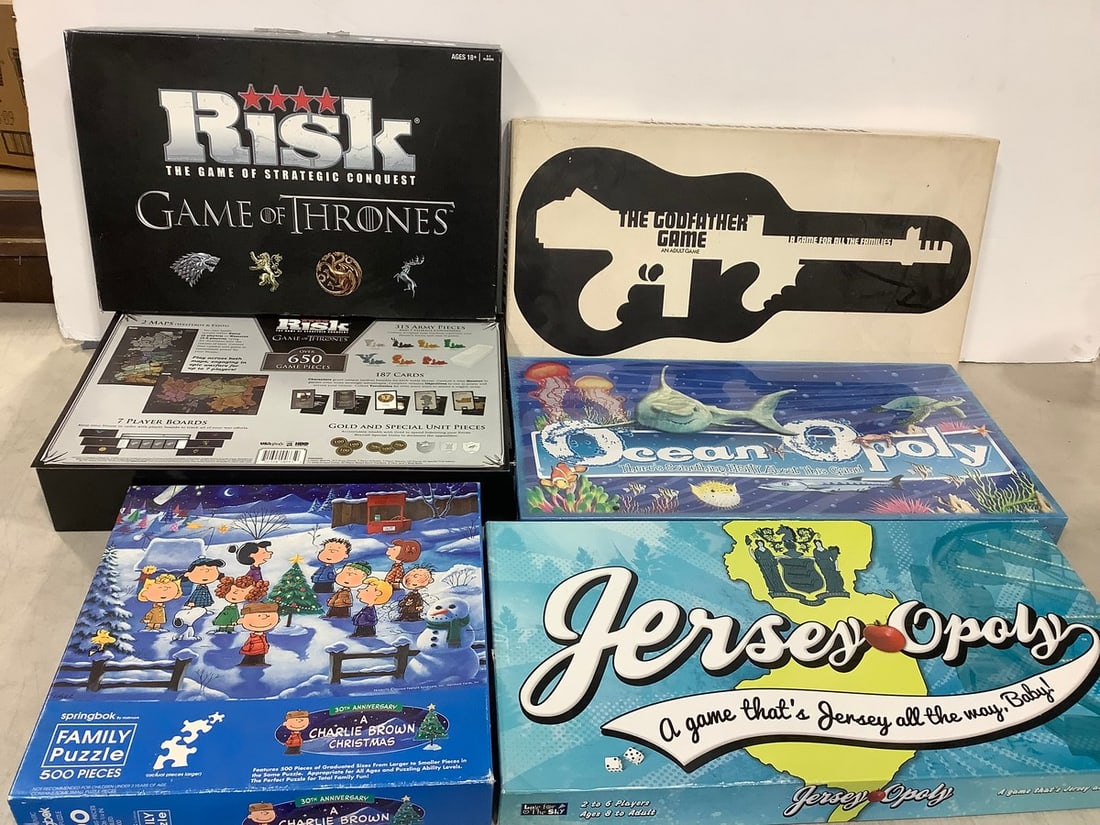 Various Board Games (Risk, Jerseyopoly, etc), and Puzzle (1 of 1)