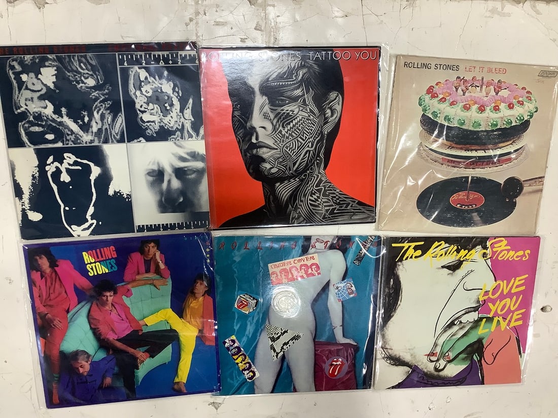 Various Rolling Stones Records *all have plastic covers* (1 of 1)
