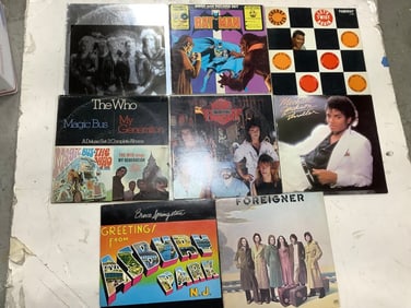 Various Records (Queen, Chubby Checker, Michael Jackson, and more)