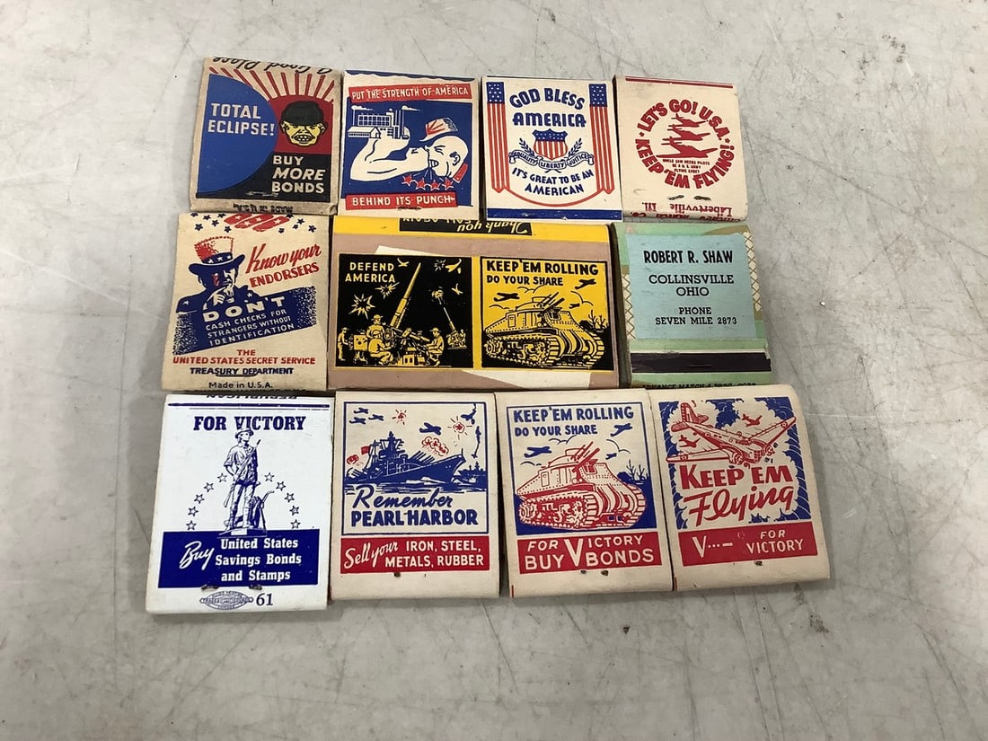 World War II matchbooks: World War II matchbooks