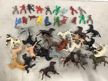 Vintage cowboys and indians toys