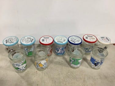 Welch's glasses(4in.tallest)