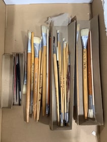Various paintbrushes