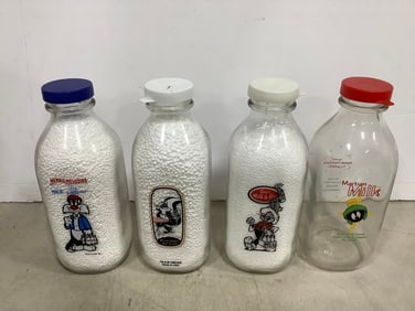 Warner Brother milk bottles(9in.tallest)