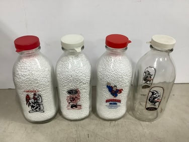 Warner Brother milk bottles(9in.tallest)