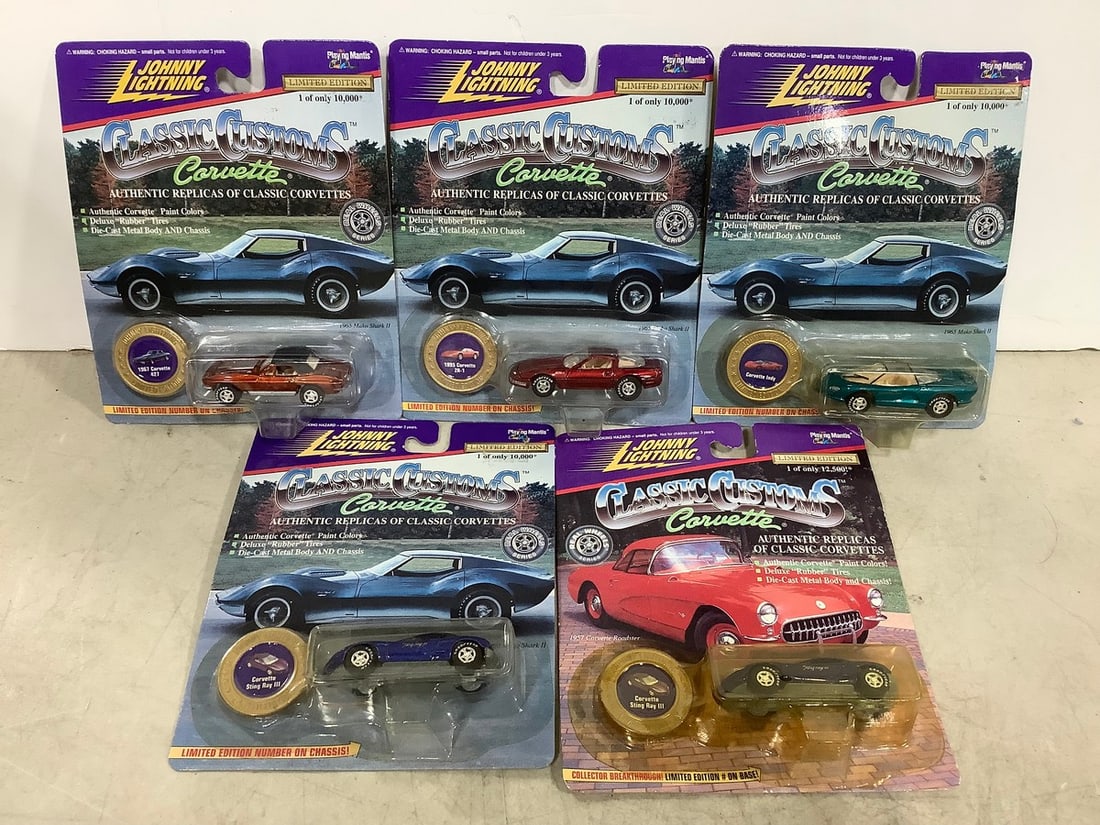 Johnny Lightning Classic Customs Corvette collectibles(new in box) (1 of 1)