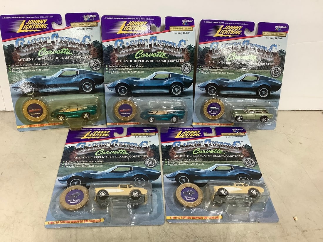 Johnny Lightning Classic Customs Corvette collectibles(new in box) (1 of 1)