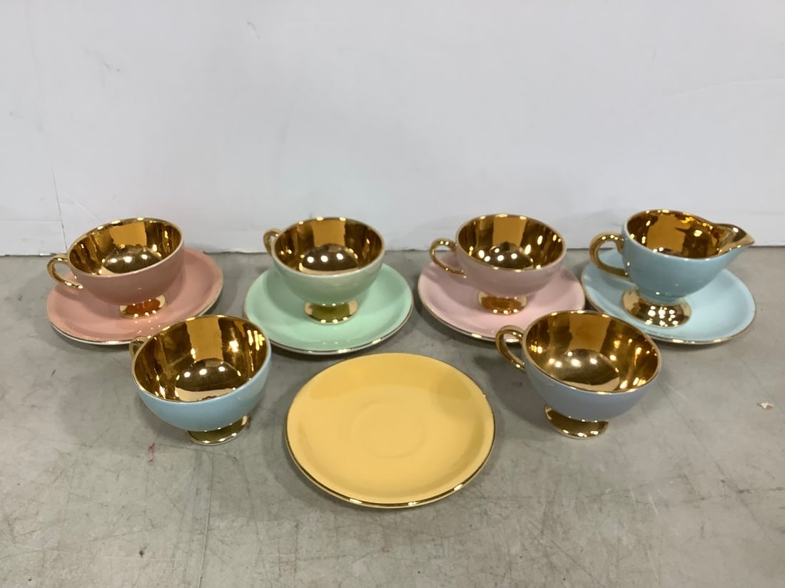 Norsk Egersund tea set(2.25in.tallest) (1 of 1)