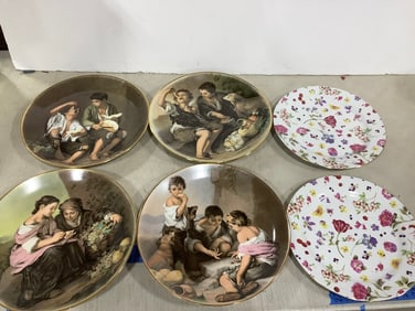 Mayfair Collection by Jay floral plates and Schumann Arzberg plates(11.75in.across)