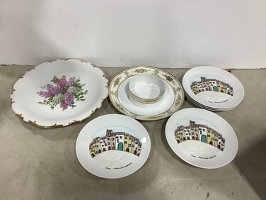 Various decorative plates(Schumann Arzberg plates-11.75in.across, Nippon plates, and more