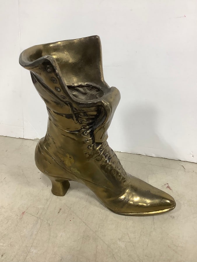Brass boot(9.5in.tall): Brass boot(9.5in.tall)