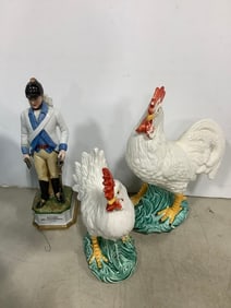 Ceramic statues(tallest 12in.)