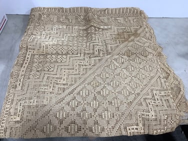 Vintage crochet tablecloths