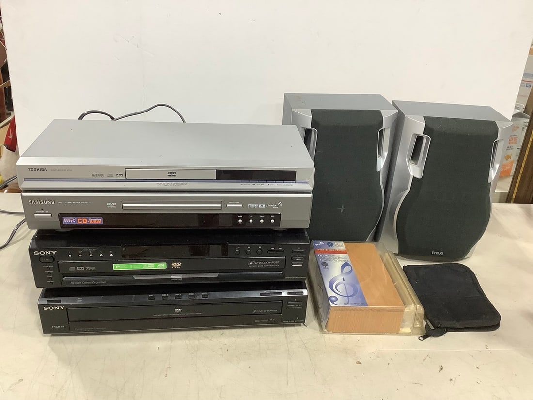 Various DVD/CD Players, RCA Speakers, and more (1 of 1)