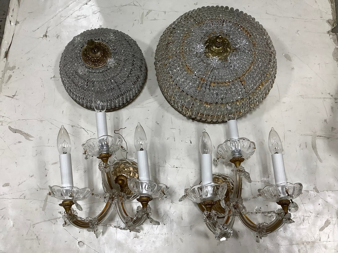 Ceiling Light Fixtures, and Three Bulb Wall Hanging Light Fixtures (13in Tall) (1 of 1)