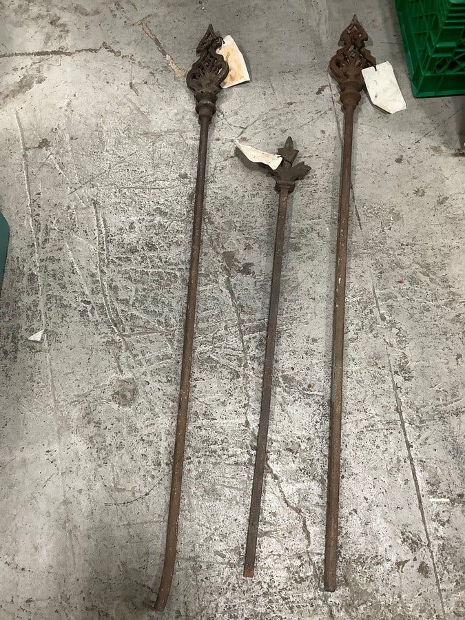 Early 1900s Iron Fence Posts (Longest - 53in) (1 of 1)