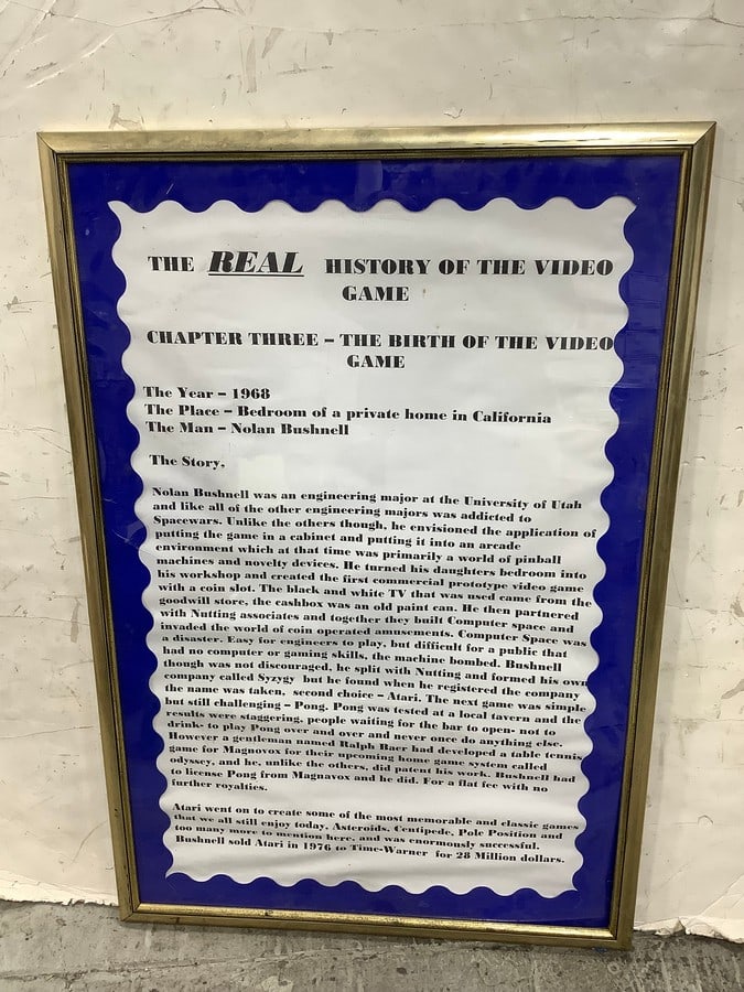 The History of video games framed print(26in.x38in.) (1 of 1)