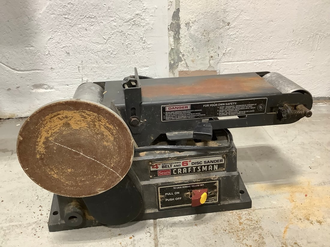 Craftstman 4in Motorized Belt and 6in Disc Sander: Craftstman 4in Motorized Belt and 6in Disc Sander