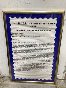 Framed Real History of Video Games Print (26inx38in)