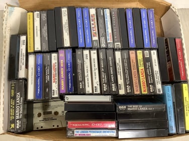 Vintage Cassette Tapes (Mario Lanza, Harry James, and more)