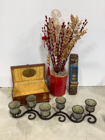 Vintage Jewelry Box, Candle Holder Decor, Planter, and more