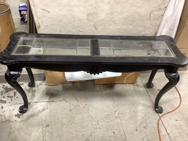 Glass Top Long Table (27inx59inx17in)