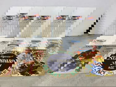 Vintage Pepsi Cola sports cards, Superman comic, and more