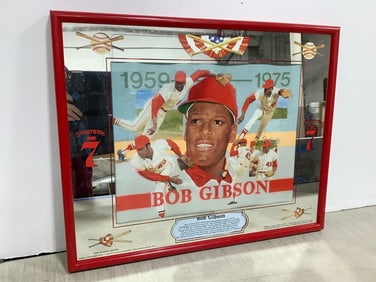 Bob Gibson mirror(16.25in.x20.25in.)