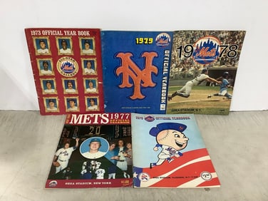 NY Mets yearbooks(1973, 1979, 1978, 1977, 1976)