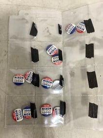 Nixon and Lodge political pins