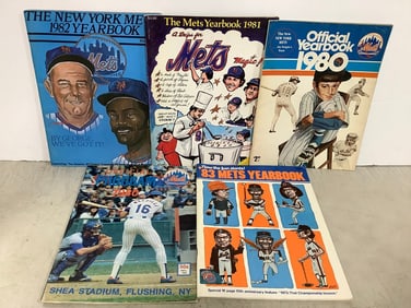 1980's NY Mets yearbooks and programs