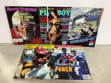 Sports Illustrated and Playboy magazines