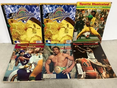 1996 World Series programs and Sports Illustrated magazines