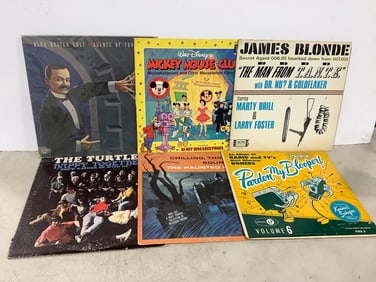 Vintage records(James Blonde, Mickey Mouse Club, and more)