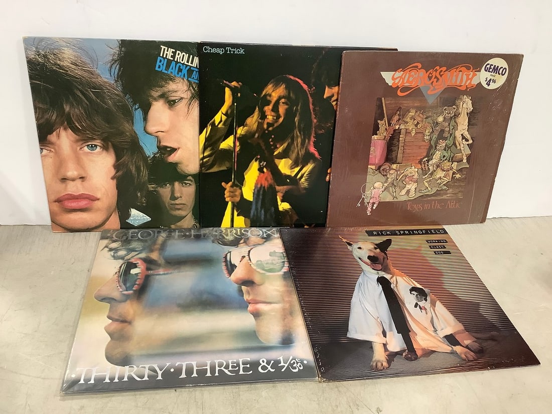 Vintage records(The Rolling Stones, George Harrison, and more): Vintage records(The Rolling Stones, George Harrison, and more)